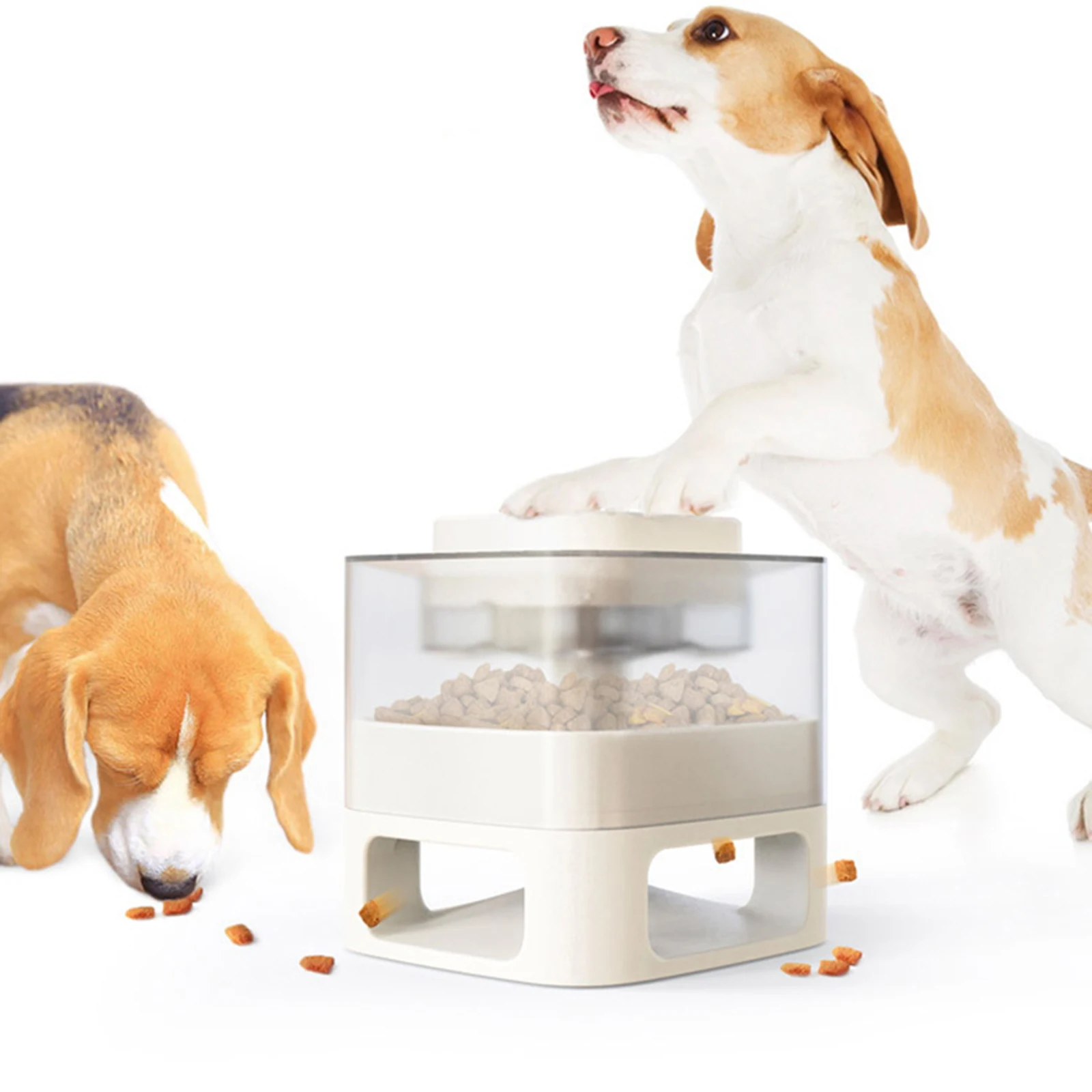 

Dog Slow Food Feeder Press Pops out Food Dispenser Slow Feeding Device Non-Electric Dog Toy Training PAK55