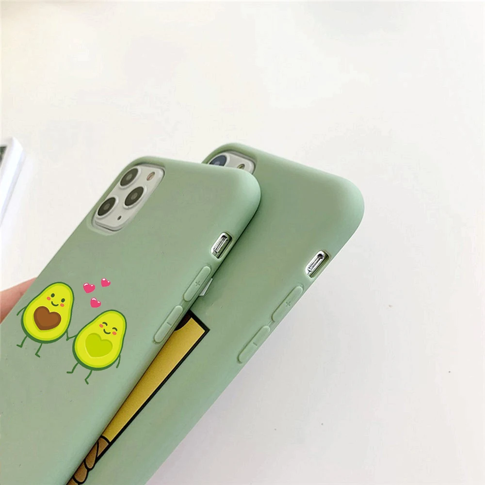Чехол-накладка для iPhone 12 6S 7 8 Plus X XR XS SE 2020 с рисунком авокадо | Мобильные телефоны и