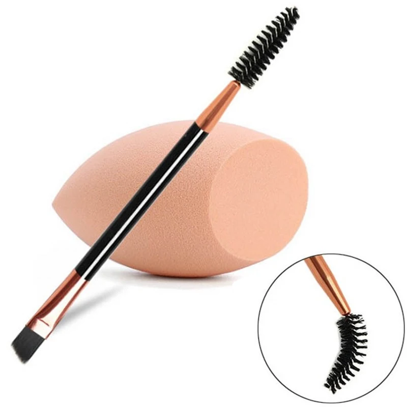 

1PC Double Makeup Brush Eyelash Brush Eye Makeup Eyebrow Powder Reel Angled Brush Lashes Brushes Eye Cosmetics Tools