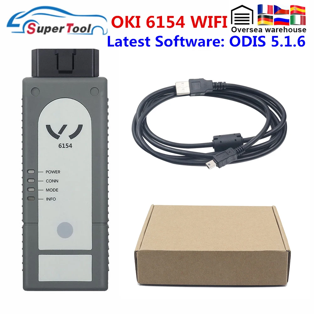 Диагностический инструмент OKI 6154 V5.1.5 V5.1.6 диагностический с полным чипом OBD2 AMB2300