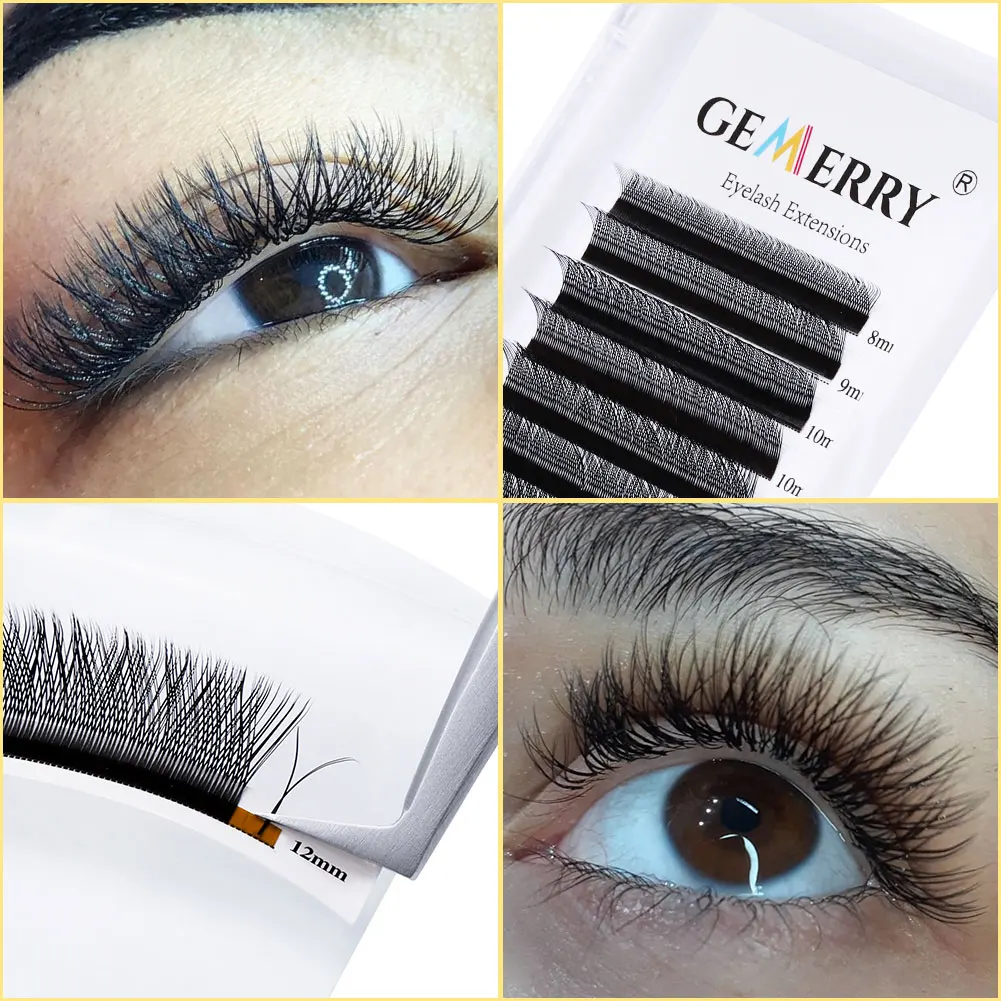 Ресницы GEMERRY YY 3/4D W формы для наращивания ресниц готовые ресницы из искусственной