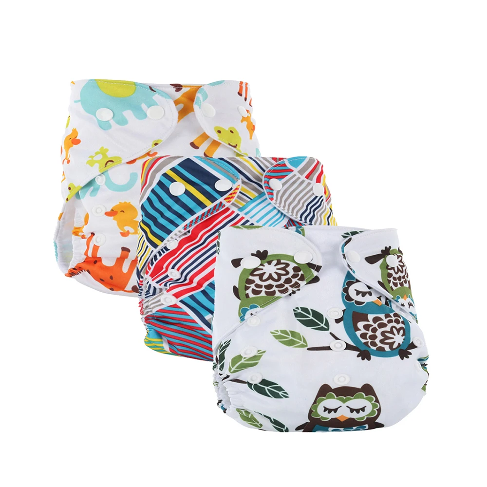 Многоразовые тканевые подгузники AIO Регулируемый размер для новорожденных ПУЛ