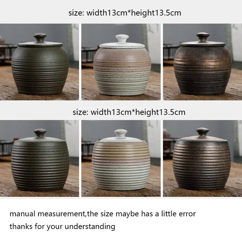 Банка для чая в японском стиле керамические грубые Герметичные банки контейнер