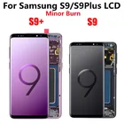 Оригинальный дисплей AMOLED для SAMSUNG Galaxy S9 Plus G965, ЖК-дисплей S9 G960, сенсорный экран, дигитайзер, запасные части, мелкое ожог