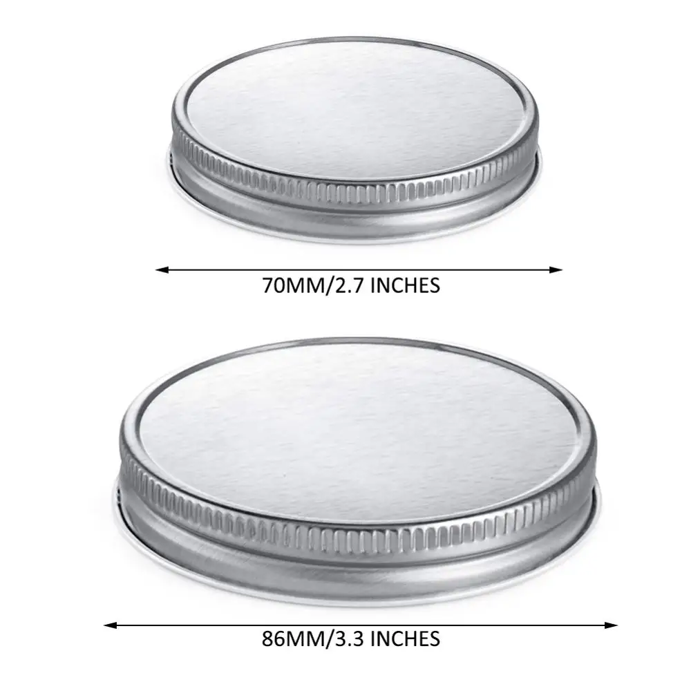 

20pcs Mouth Lids Mason Jar Lids Plastic Storage Caps for Mason Canning Jars and More, Standard Diameter 70mm