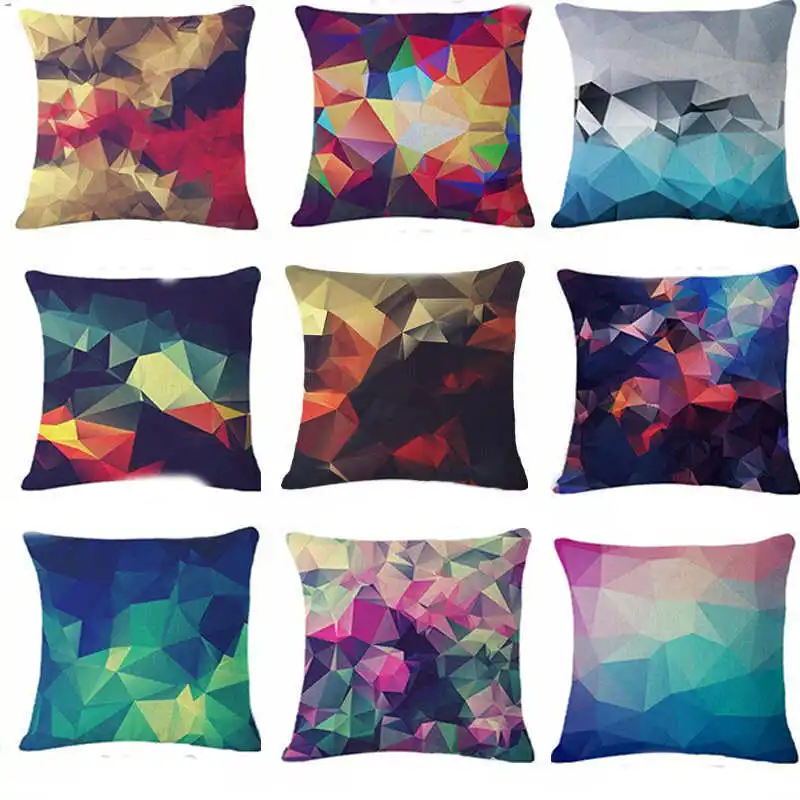 

Classic Geometry Pattern Cushion Cover Living Room Office Sofa Waist Pillow Case Home Bedroom Decor Cushion Case 45*45cm