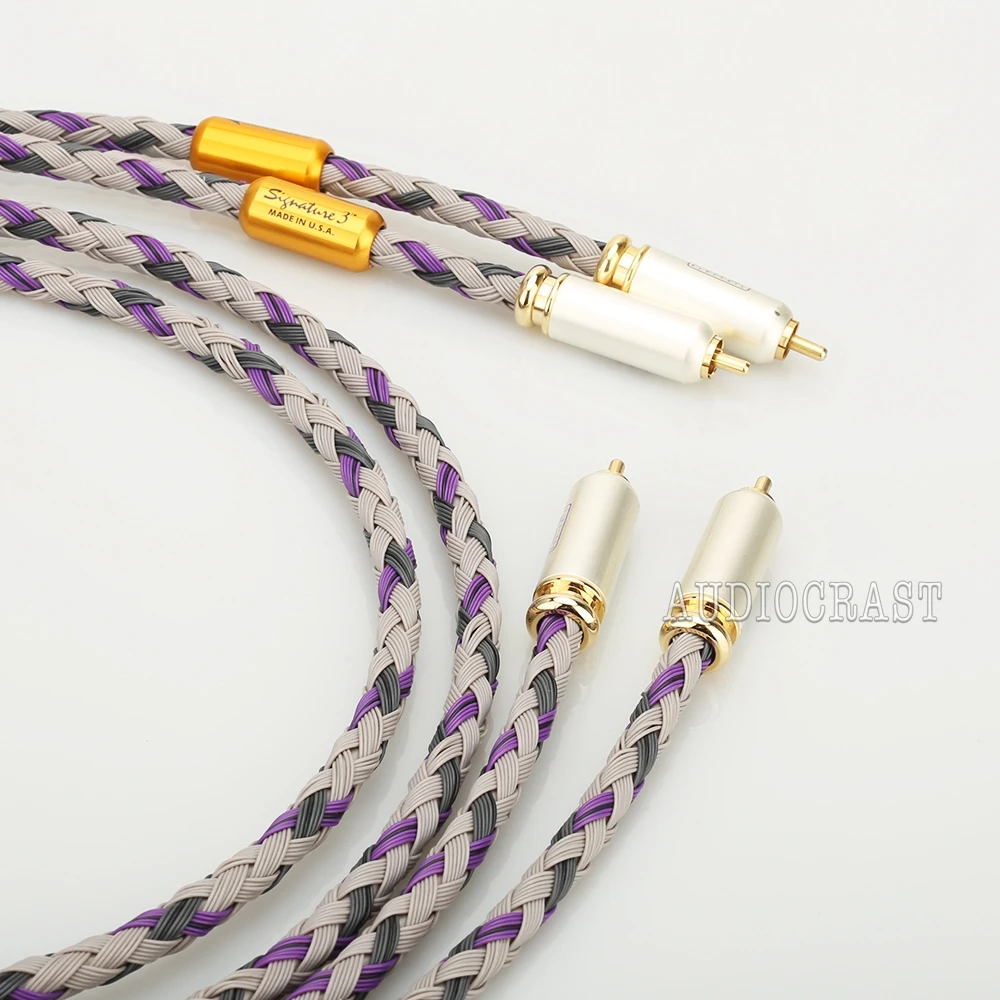 

Pair Hi-End Singled-Ended RCA cable Audio Interconnect Cable with RCA Jack