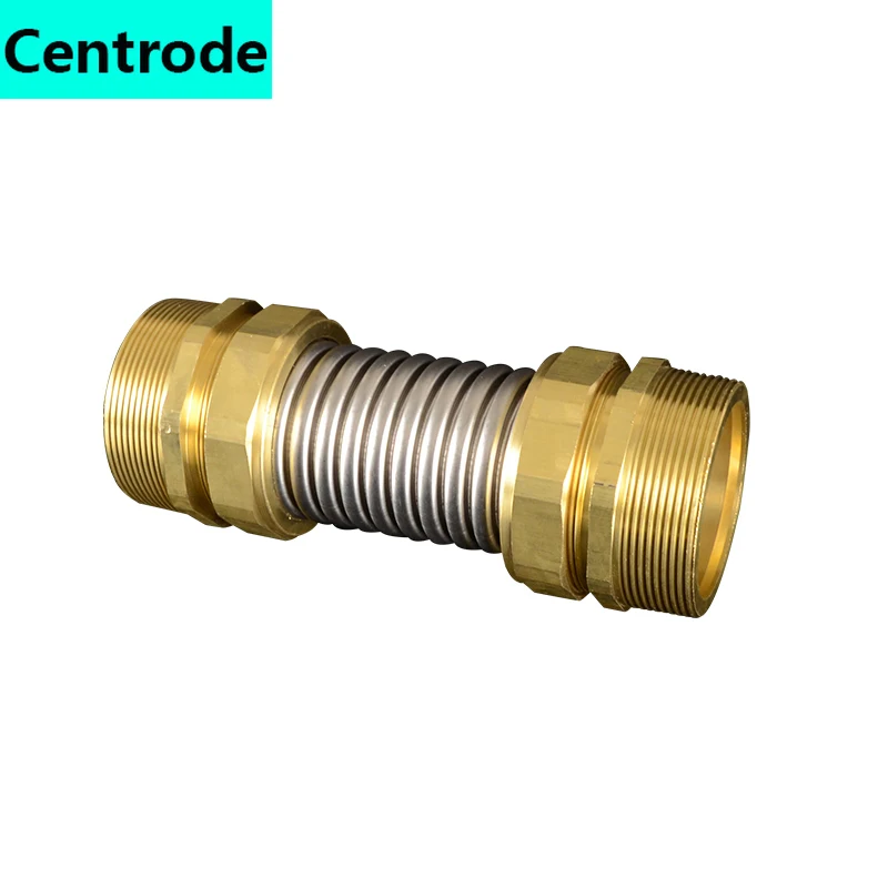 

1.2 / 1.5 / 2 / 2.5 inch central air conditioning bellows 304 stainless steel metal hose thickened copper head double outer wire