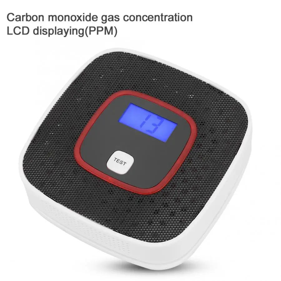 LCD CO Carbon Monoxide Detector Alarm Sensor Poisoning Gas Analyzer Human Voice Prompt Tester Hot Sale | Безопасность и защита