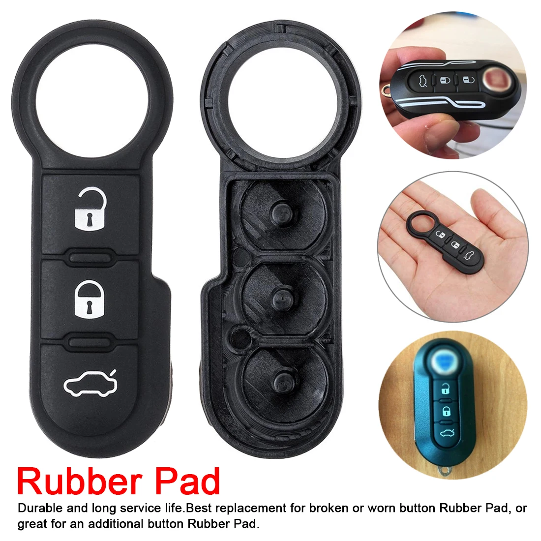 Подходит для Fiat 500 оригинальный автомобильный складной пульт дистанционного