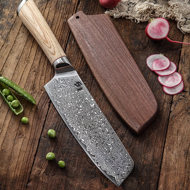 67 слоев стали V gold 10 дамасский кухонный нож ножи шеф повара Gyuto Santoku Кливер для