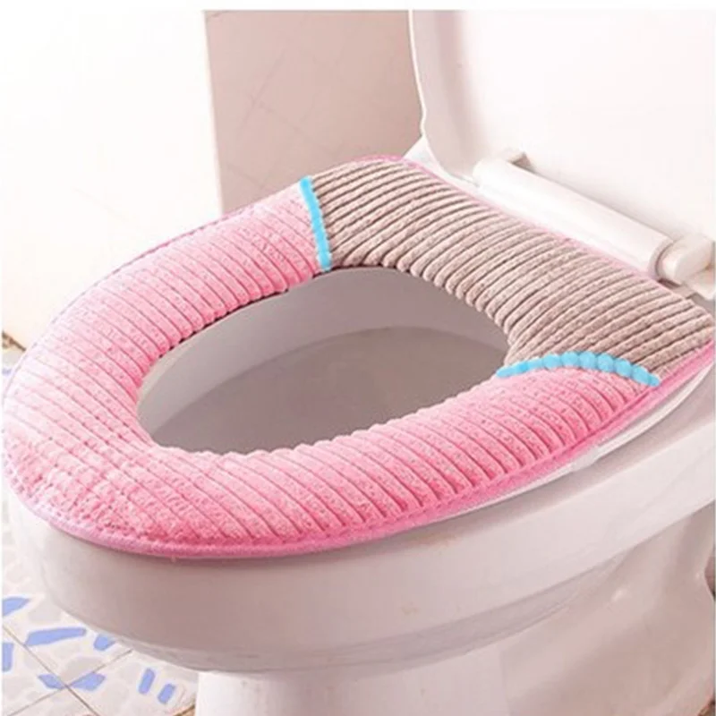 1 шт. Вельветовая накладка на крышку унитаза|Чехлы сиденья унитаза| |