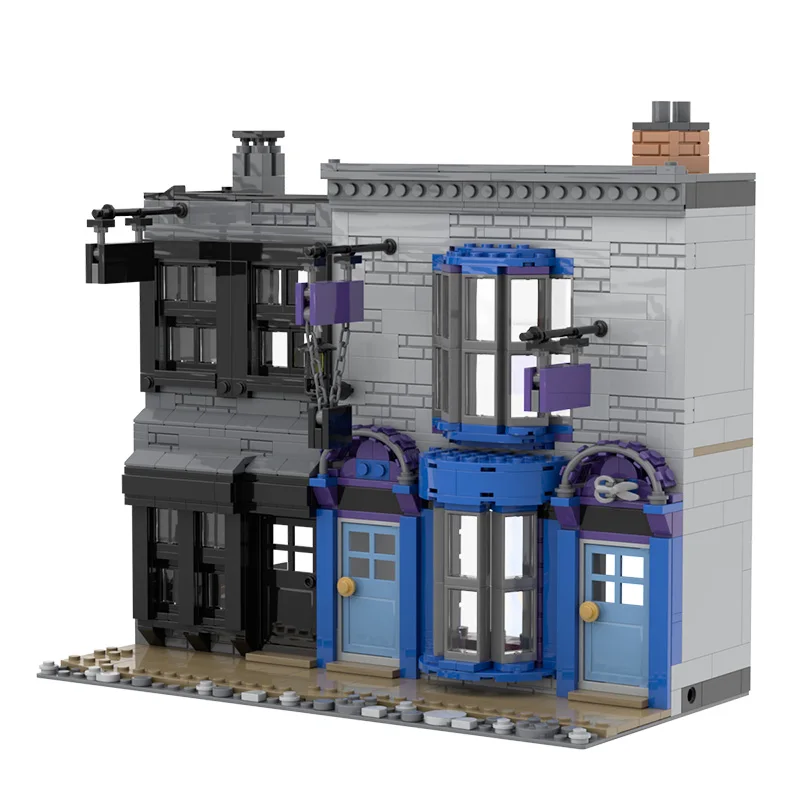 Волшебное здание фильм городская улица MOC игрушки сцена Квиддич-архитектура