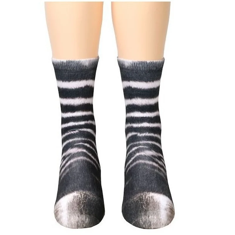 

Funny Leopard Tiger Cotton Socks For Women Happy Animal Kawaii Unisex Socks Harajuku Cute Casual High Ankle Socks Female Party