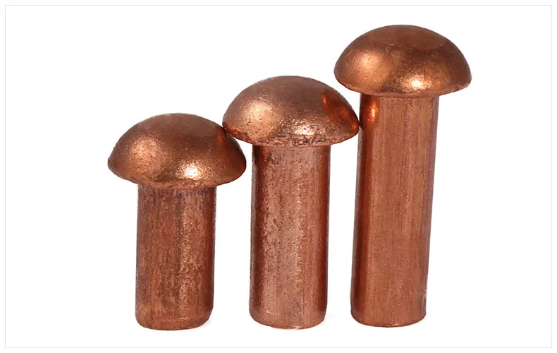 Gb867-86 полукруглая головка красная медная заклепка одноцветная заклепки