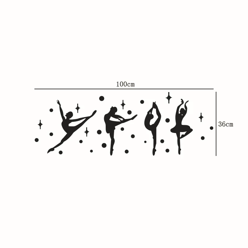 Акриловая Зеркальная Наклейка на стену для балета танцев классной комнаты