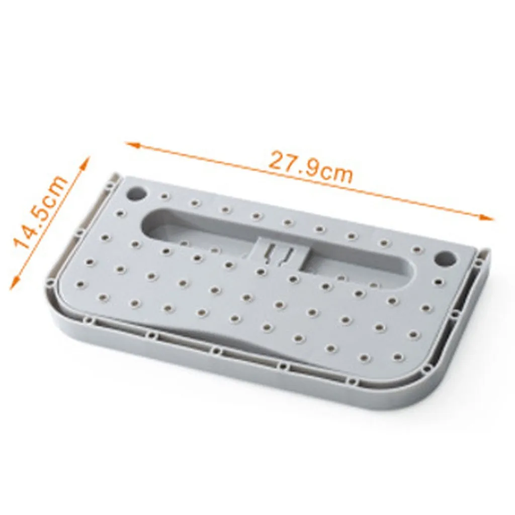 

Perforated Bathroom Plastic Wall-mounted Dustproof Ctorage Shoe Rack Suction Self-adhesive High Heels Sports Shoes Storage Rack