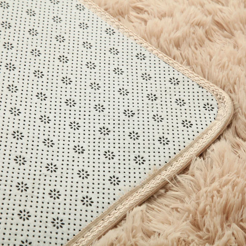 

Thickening, Shag, silk PV pile carpet, living room, bedroom, Yoga, Mat, bedside blanket, rectangular blanket