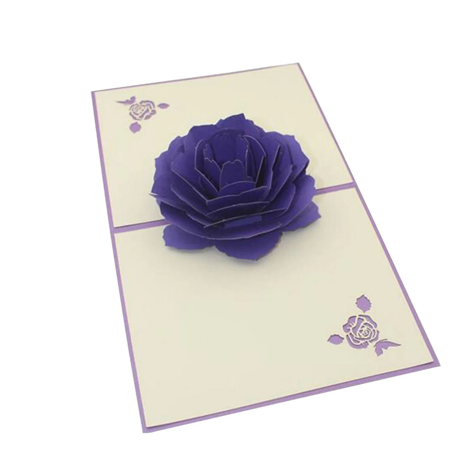 1 шт. 3D открытки с изображением розы поздравительная открытка на день Святого