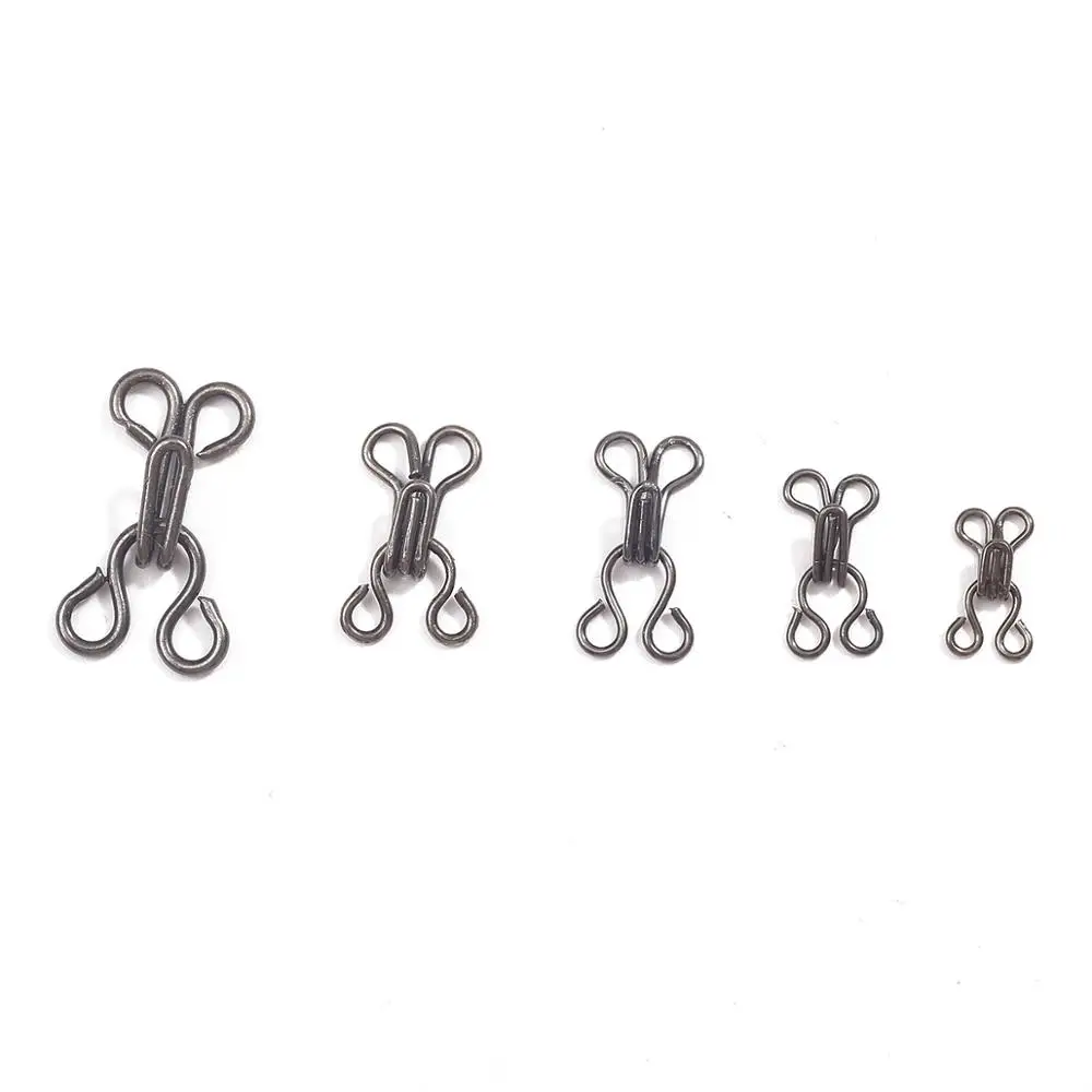 24 шт./лот застежка крючок для рубашек и глаз металлическая пряжка пуговица