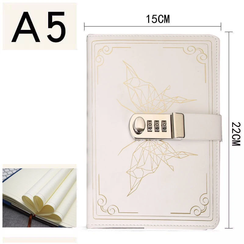 Блокнот А5 в Корейском стиле с замком креативные школьные и офисные