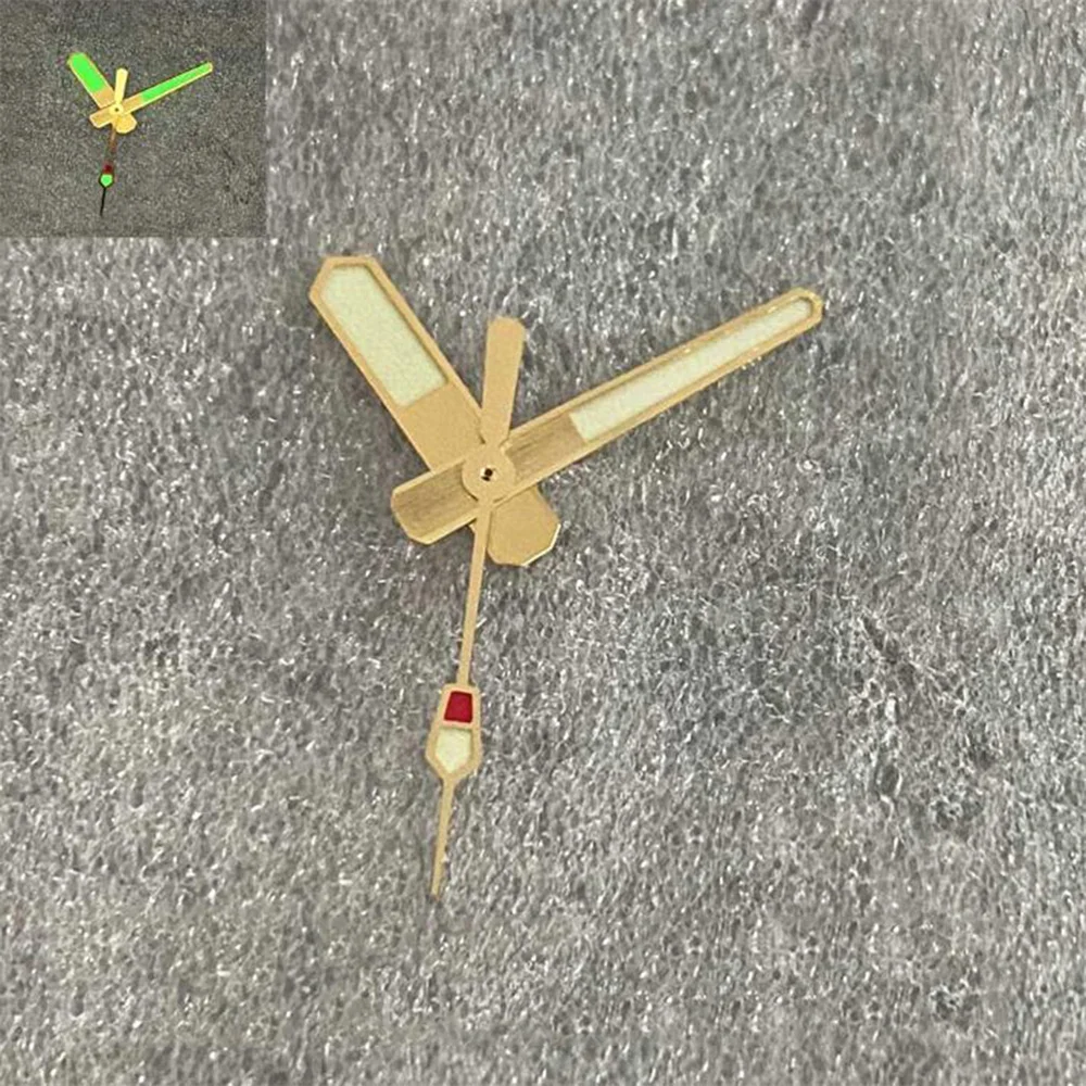 

Green C3 Luminous Gold Watch Hands for NH35/NH36/4R Movement