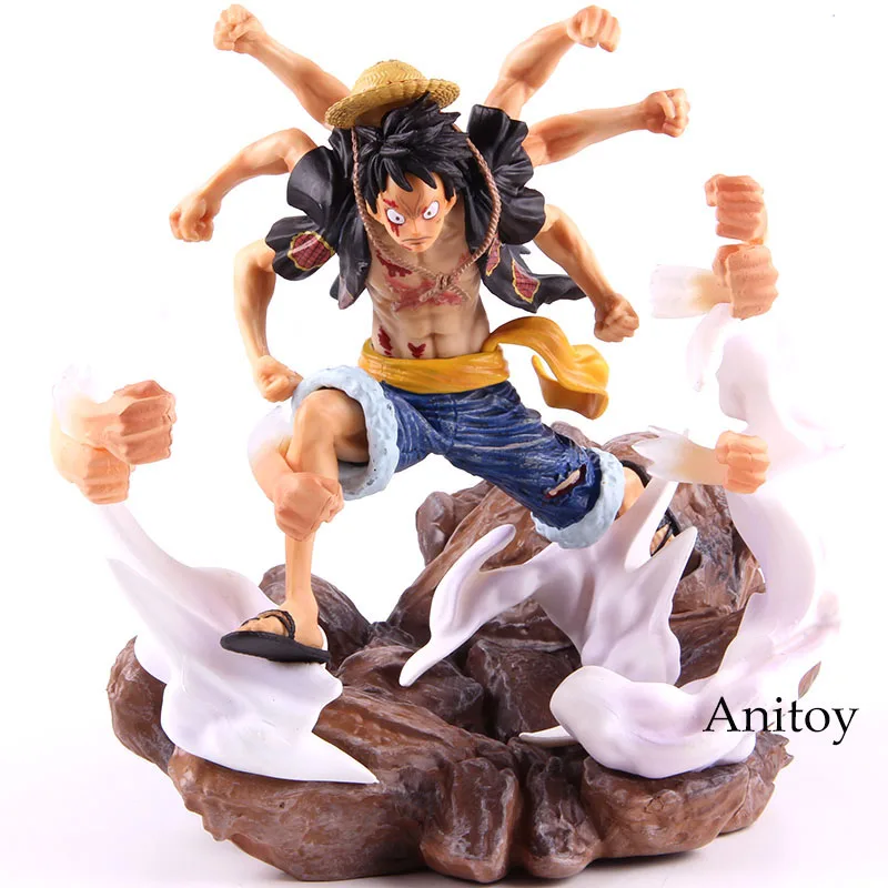 no colorful box Аниме one piece P. O. P XXL Обезьяна D Luffy Gomu No Gatling Ver. ПВХ одна деталь Луффи фигурка Коллекционная модель игрушки - Цвет: no colorful box