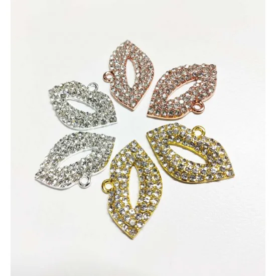 

20pcs Lip charms for women DIY jewelry accessories L10
