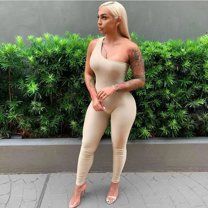 

Сексуальное платье на одно плечо облегающий клубный комбинезон наряд для дня рождения для женщин спортивный костюм летняя одежда для девоч...