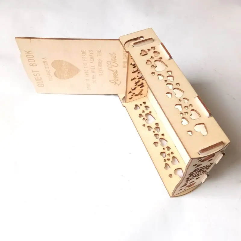 Mr& Mrs держатель деревянное свадебное подвесное сердечко коробка для гостей книга сообщение деревенский Декор персонализированный подарок