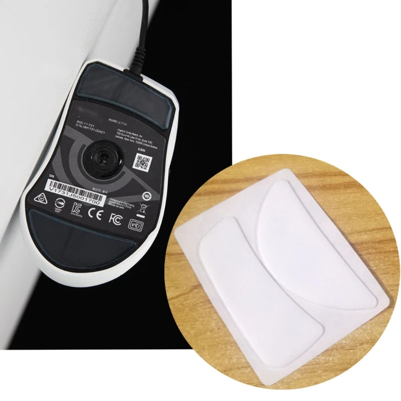 

1 Pack Esports Tiger Gaming ICE Version Mouse Skates Mouse Feet for ROCCAT Kone Pure Ultra Mouse White Glides Curve Edge