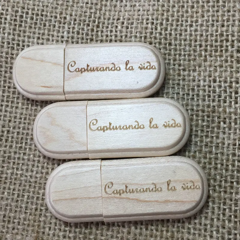 USB флеш накопитель деревянный с коробкой 8 128 ГБ|USB флэш-накопители| |