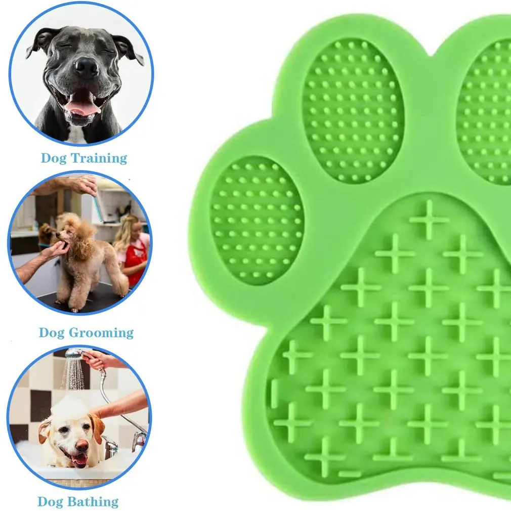 

Dog Lick Pad Dog Washing Distraction Device Pet Bath Grooming Training Helper Slow Treat Dispensing Mat-Super Strong Suction