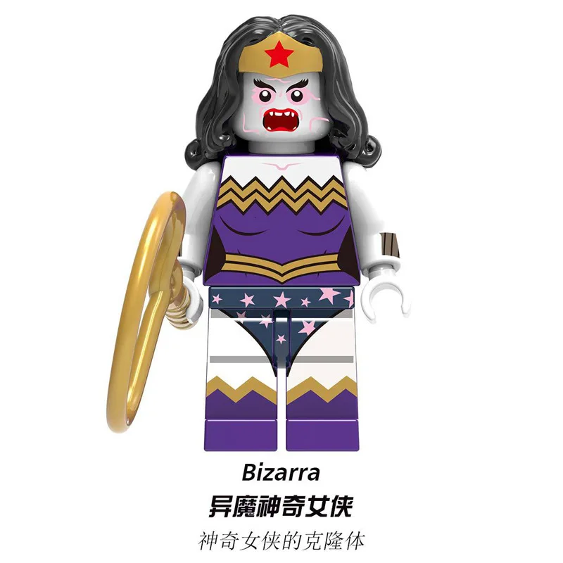10 шт./компл. MOC Aquaman Mera Wonder Woman обратная вспышка Luthor Супермен убийца 2 акулы