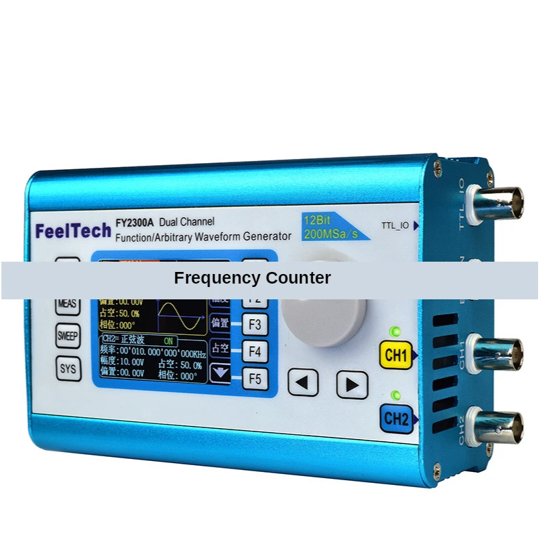 

FY2300 15MHz Dual Channel DDS Signal Generator Arbitrary Waveform 200MSa/s 100MHz Frequency meter Portable Size