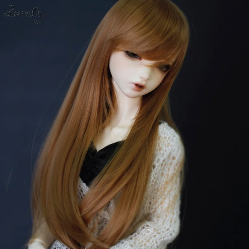1/3 1/4 масштаб BJD парик черные волосы для BJD/Аксессуары для кукол SD Allaosify