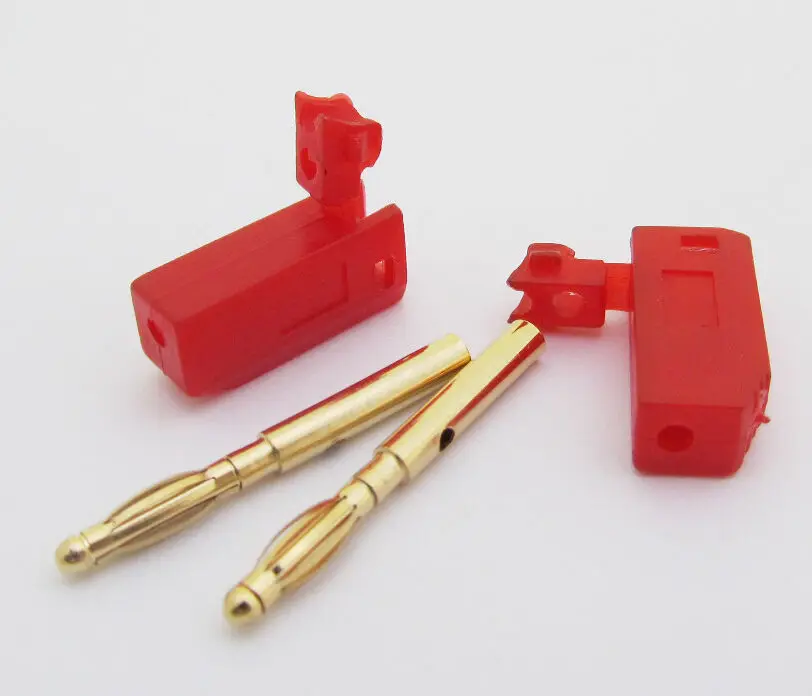 50 шт. 2 мм Штабелируемый позолоченный Банановый штекер цвета | Электроника