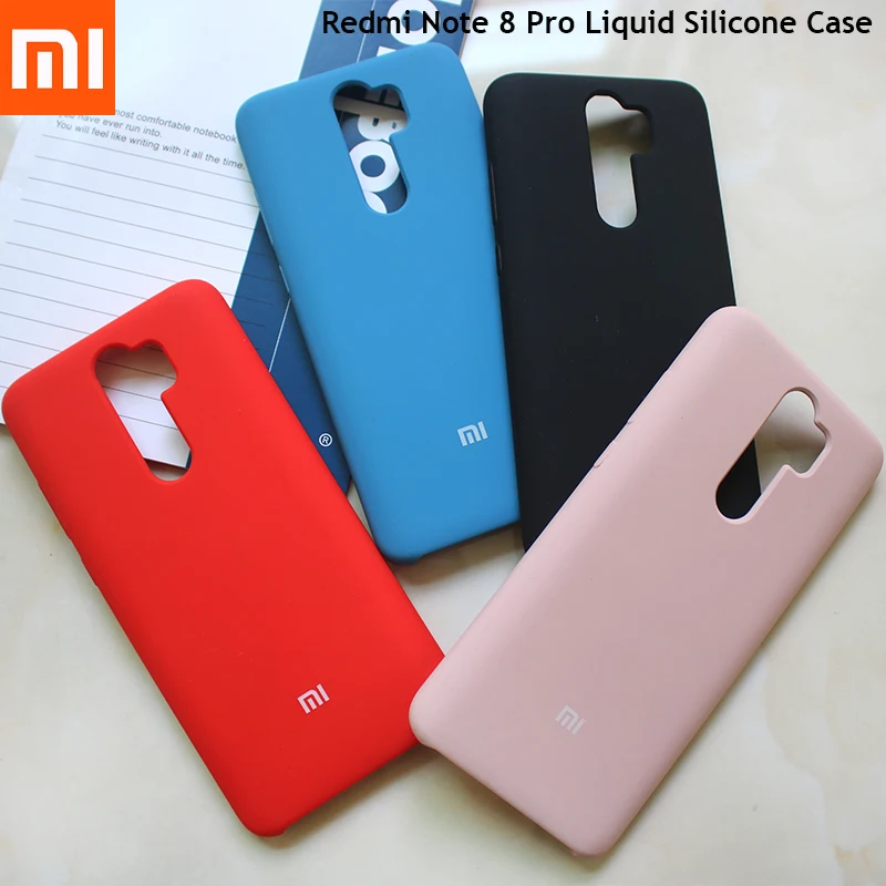 Оригинальный чехол для Xiaomi Redmi Note 8 pro жидкий силиконовый защитный redni note 8pro