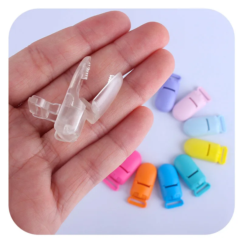 Chupete de beb&eacute; con cierre de pl&aacute;stico, herramienta auxiliar de alimentaci&oacute;n, color 18/20mm, lote de 10 unidades-1