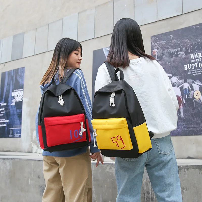 

Корейский женский вместительный студенческий рюкзак для девочек-подростков, дорожные школьные рюкзаки, женский рюкзак для книг