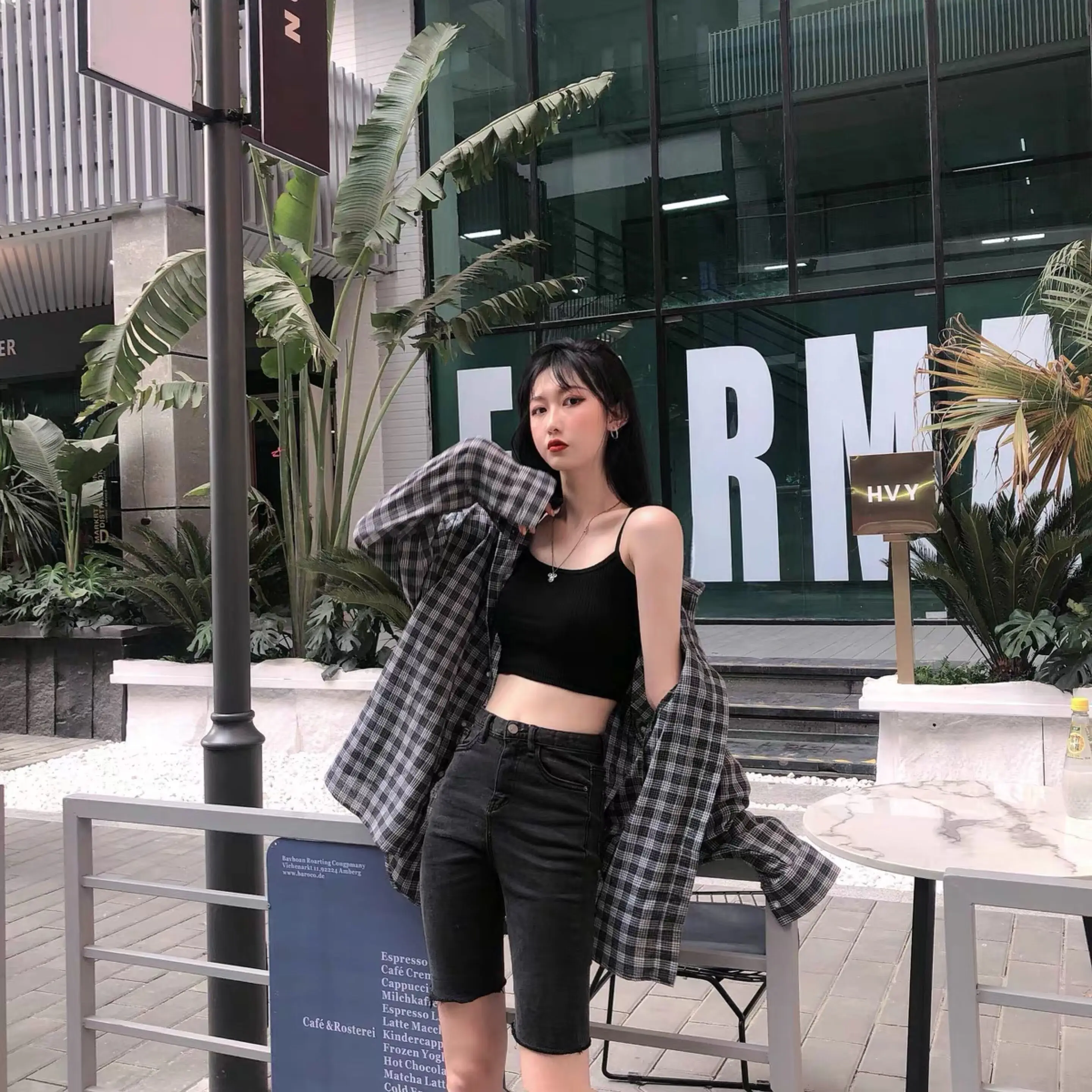 

Large size high waist elastic jeans women's spring and Autumn New Korean version fat mm Slim and versatile nine point straight