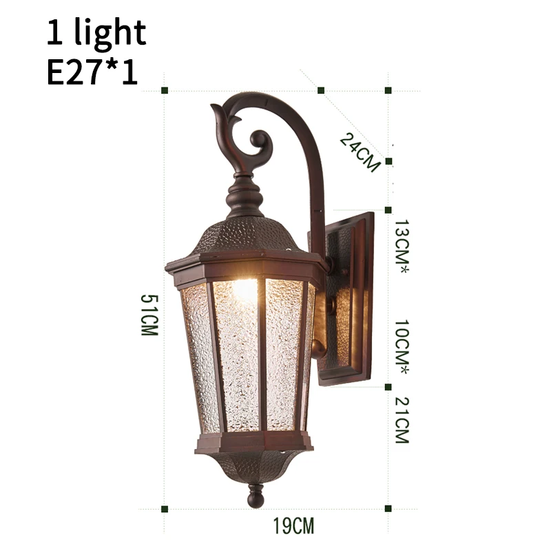 Наружные настенные бра для садовых ворот балкон наружный настенный светильник E27