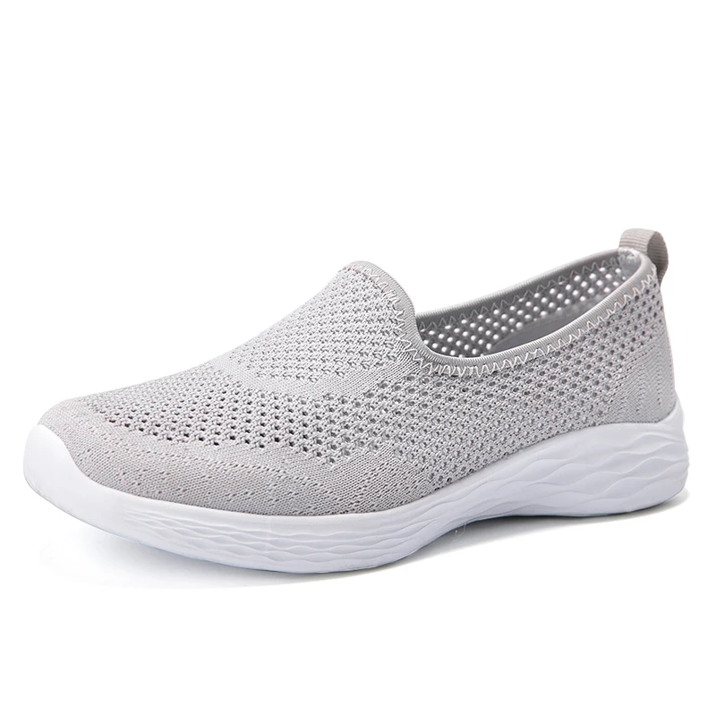 

Women's Sneakers Summer Flat Bottom Breathable Walking Shoes Mesh Casual Slip-on Lightweight Shoes 35-40 Size