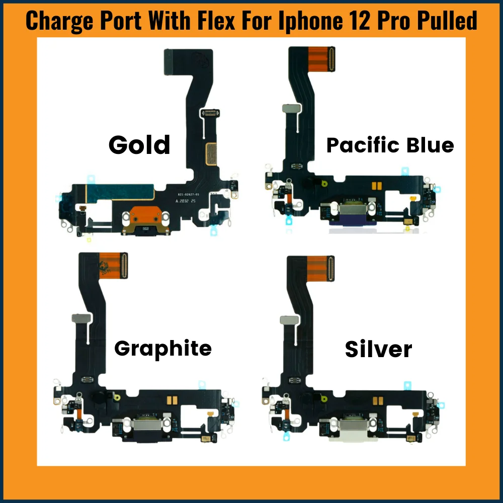 

Charging Port Flex Cable Compatible For iphone 12 Pro (Pulled)