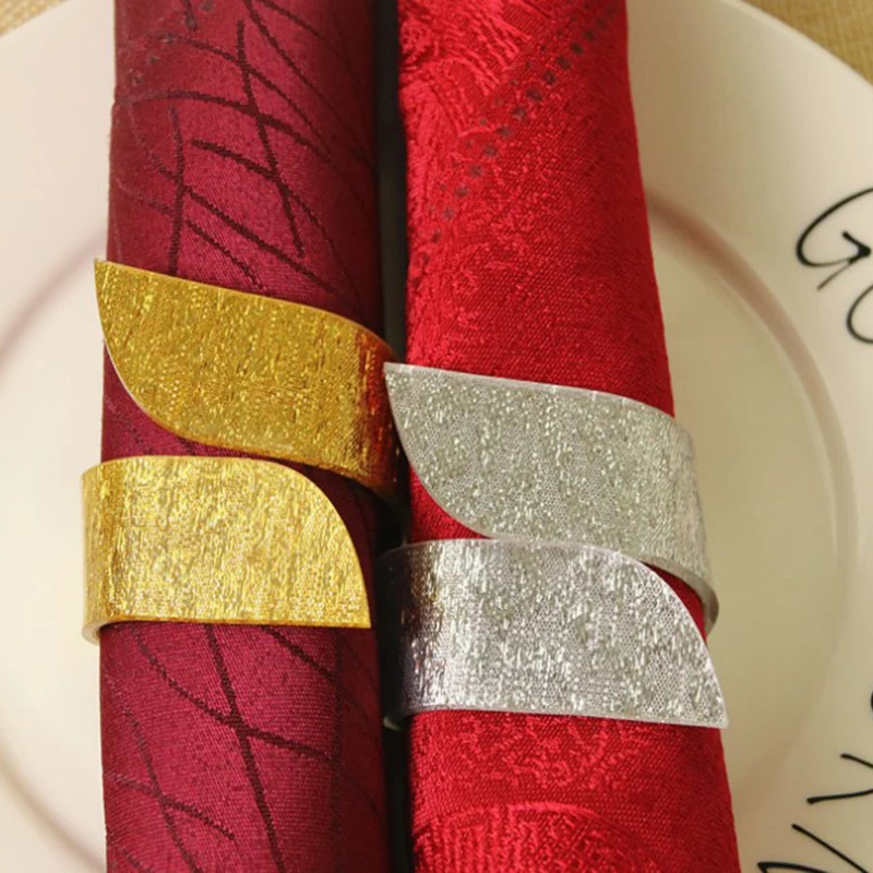 

1Pcs Simple Napkin Ring Butterfly Bow Tie Napkin Buckle Restaurant Mouth Ring