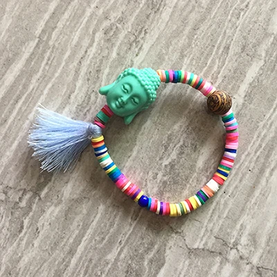 Буква Алфавит лето Роскошный Баян bileklik bilezik богемный Браслет pulseras para pareja браслеты для женщин женские браслеты - Окраска металла: budda bracelet
