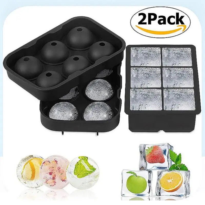 

1PC Silicone Ice Cube Maker 4-hole Ice Box DIY Whiskey Maker Round Ice HockeyTray For Mold Home Bar Party Kitchen Tool Accessory