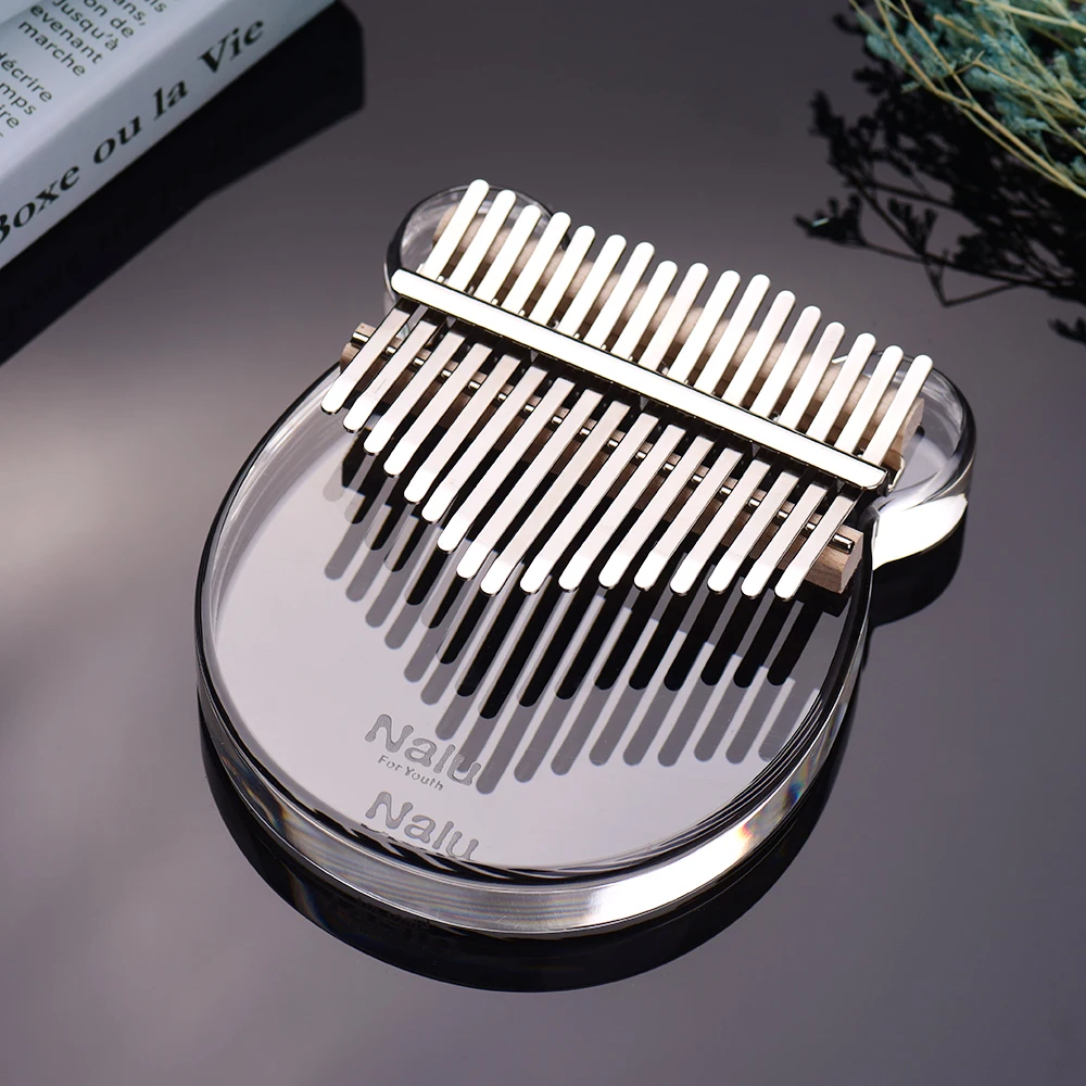 17 клавиш прозрачное пианино для большого пальца Kalimba акриловый материал милая