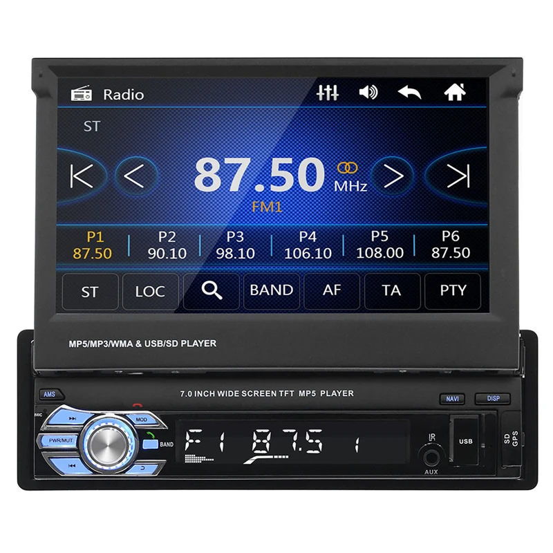 7 дюймовый автомобильный MP5/P4/P3 плеер 2 Din для Android Gps Авторадио радиоприемник Bluetooth