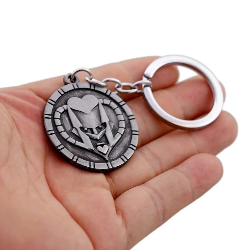 Новый дизайн 3D брелок ручной работы из цинкового сплава для ключей с символами
